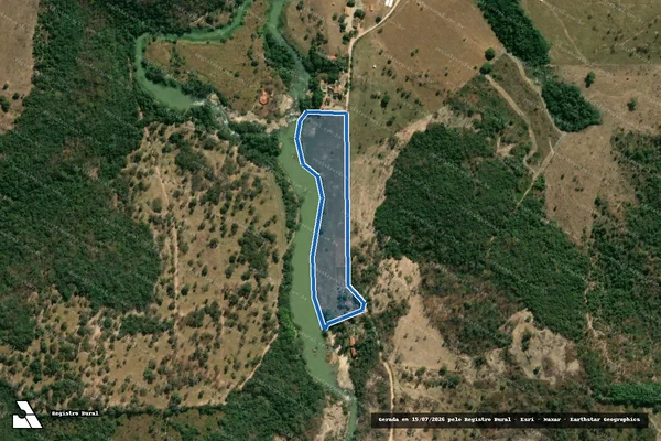 Imagem de satélite de SÍTIO BAHIA - Parte 1 em Leandro Ferreira - MG