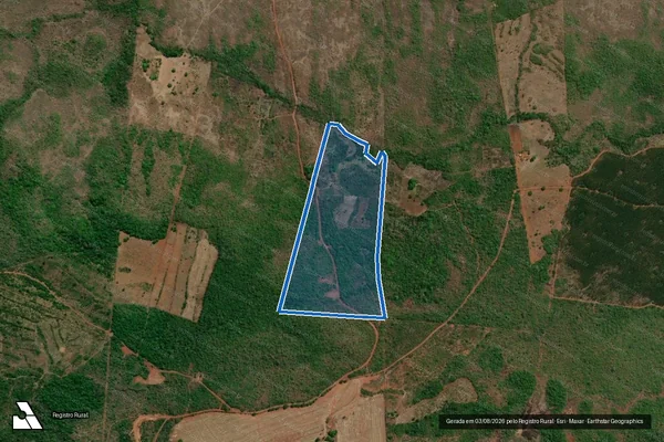 Imagem de satélite de LOTE 38 ? PA SANTA LUZIA -  LOTE 38 em Palmeiras do Tocantins - TO