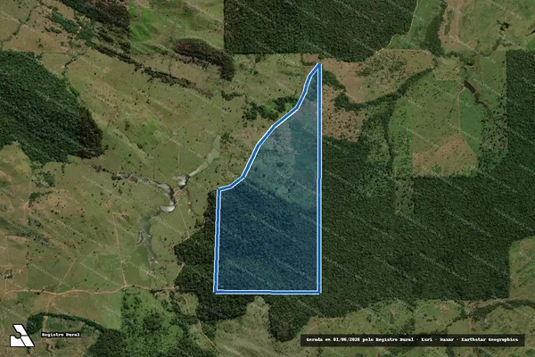 Imagem de satélite de LOTE 14, GLEBA 23, P.A.D. BURAREIRO - Parte 2 em Cacaulândia - RO