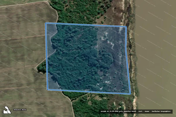 Imagem de satélite de Fazenda Capão da Moça - Matrícula 2.432 em Tapes - RS