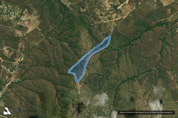 Imagem de satélite de FAZENDA JATOBÁ - Parte 1 em Igaporã - BA