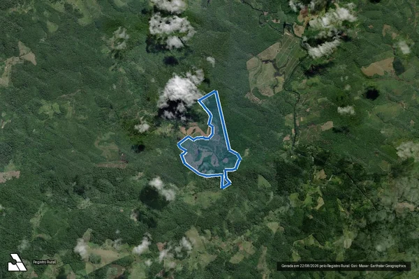 Imagem de satélite de FAZENDA FLOR DE ANGELIM - Parte 1 em Una - BA