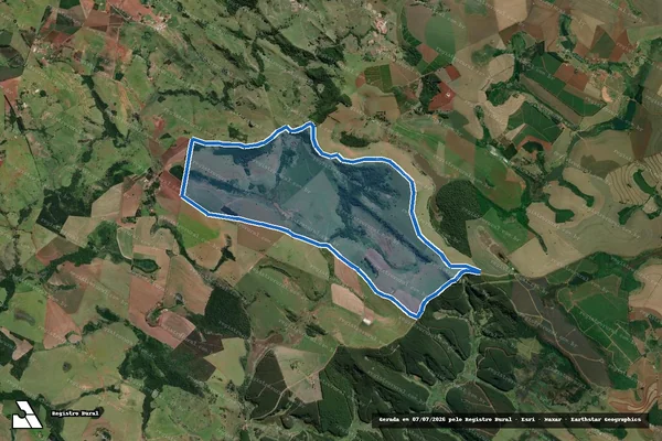 Imagem de satélite de Fazenda Barra Grande em Taquarituba - SP