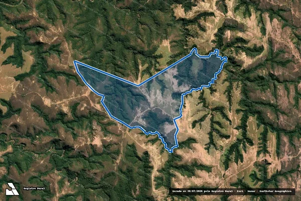 Imagem de satélite de FAZENDA TATU - Parte 1 em Tiros - MG