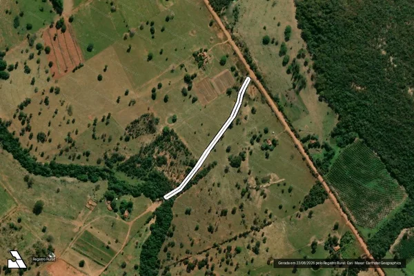 Imagem de satélite de PROJETO DE ASSENTAMENTO SÃO MANOEL - Estrada Vicinal 10 em Anastácio - MS