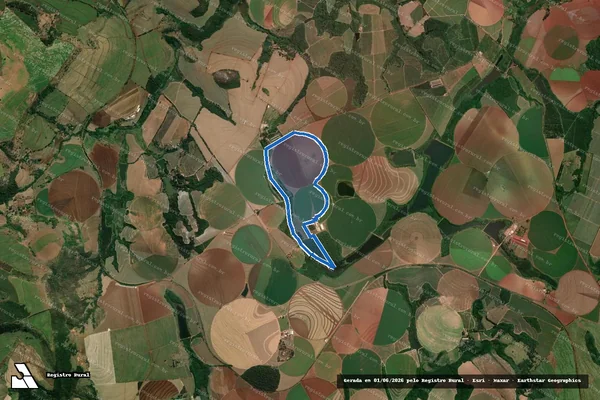 Imagem de satélite de Fazenda São Jorge - Parte 1 em Casa Branca - SP