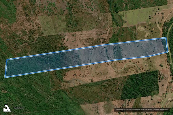 Imagem de satélite de Lote 258, do PA Loroty - Parcela 1 em Lagoa da Confusão - TO