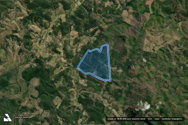 Imagem de satélite de FAZENDA BELA VISTA / Matrícula 6541 em Novo Cruzeiro - MG