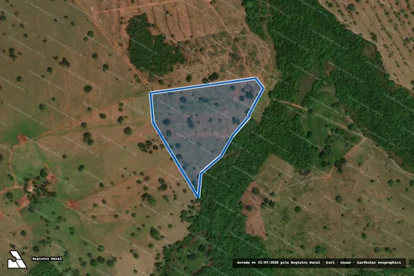 Imagem de satélite de Fazenda Paraíso ? Lugar Fazenda Buriti - Parte 8 em Aporé - GO
