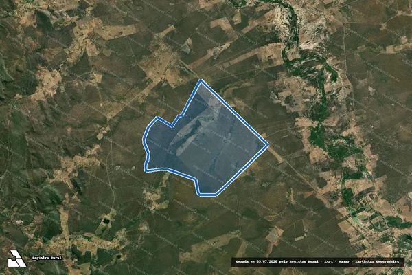 Imagem de satélite de FAZENDA PAJEÚ - Parcela 1 em Oliveira dos Brejinhos - BA