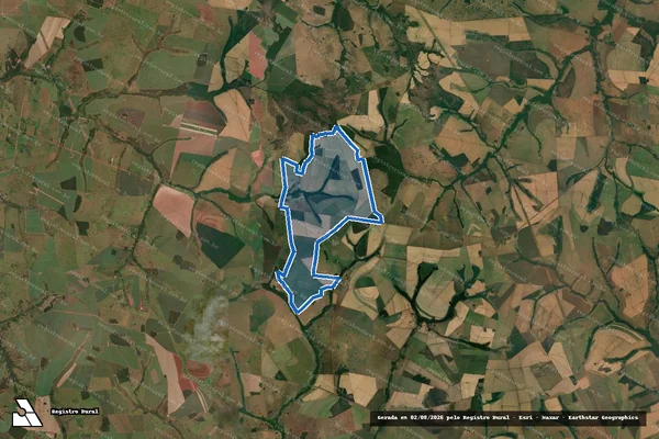 Imagem de satélite de FAZENDA BARREIRO E MONTE ALTO ?cANAÃ? - 15.177 em Limeira do Oeste - MG