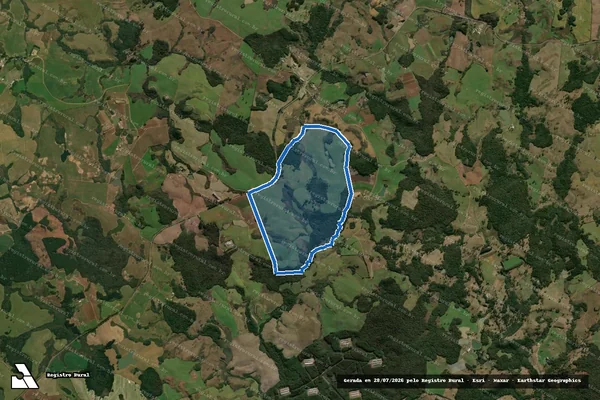 Imagem de satélite de Sítio das Laranjeiras e Fazenda da Roseira - Parcela 1 em Ipê - RS