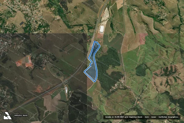 Imagem de satélite de Desmembramento da Fazenda Bom Retiro - Gleba E - GLEBA_E1 em São José dos Campos - SP