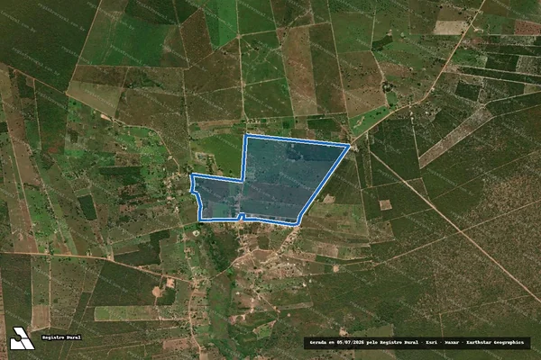 Imagem de satélite de FAZENDA SANTA RITA em Catolândia - BA