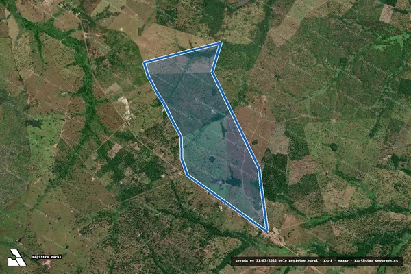 Imagem de satélite de FAZENDA SÃO JOÃO - Parte 1 em Tufilândia - MA