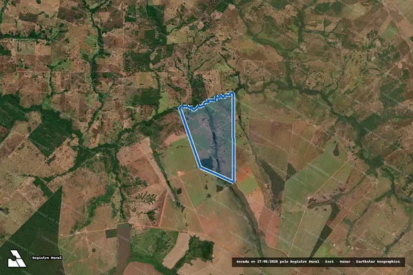 Imagem de satélite de FAZENDA SANTA PAULA - FAZENDA SANTA PAULA em Mundo Novo - GO