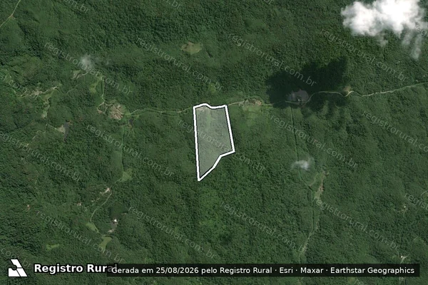 Imagem de satélite de Sítio Santa Bárbara - PARCELA 02 (GLEBA B) em Tapiraí - SP