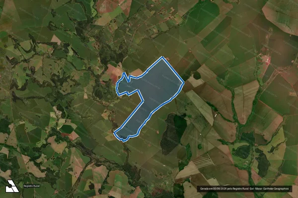 Imagem de satélite de Fazenda Santa Terezinha em Sidrolândia - MS