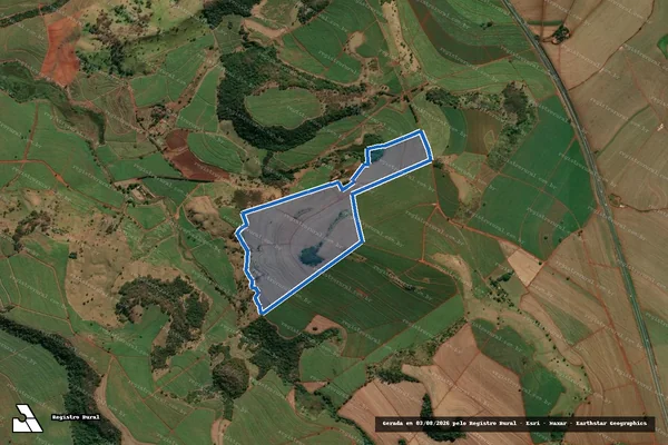 Imagem de satélite de FAZENDA SANTA AMÉLIA - Remanescente em São Simão - SP