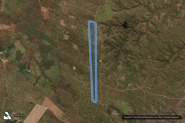 Imagem de satélite de JURUBEBA - LOTE 09 - Parte 1 em Hugo Napoleão - PI