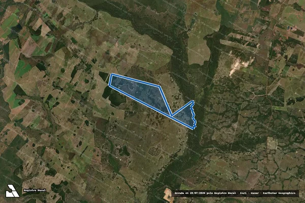 Imagem de satélite de FAZENDA POÇÃO I - 001 em Poconé - MT