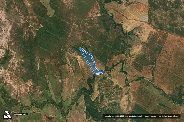 Imagem de satélite de FAZENDA JATAÍ - 01 em Corinto - MG