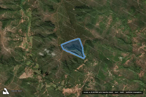 Imagem de satélite de FAZENDA CURRAL NOVO  - Parte 1 em Fruta de Leite - MG