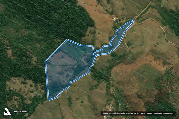 Imagem de satélite de GLEBA A NA FAZENDA DO FUNDÃO - Parte 2 em Juiz de Fora - MG