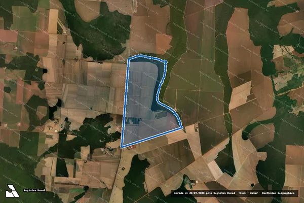 Imagem de satélite de PARTE DA FAZENDA MATA AZUL em Nova Mutum - MT