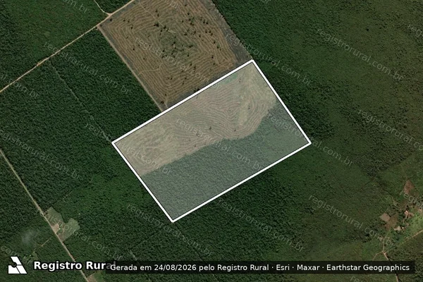 Imagem de satélite de LOTE 118 DA GLEBA ENTRE RIOS - LOTE 118 DA GLEBA 73 em Barra do Corda - MA