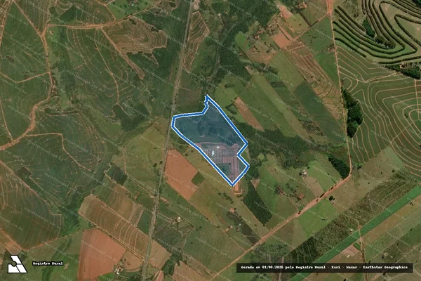 Imagem de satélite de Sítio Água Limpa em Getulina - SP