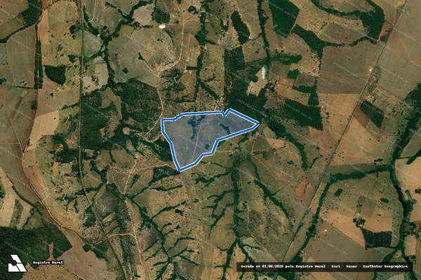 Imagem de satélite de FAZENDA CAROLINA - Parte 2 em Goiandira - GO