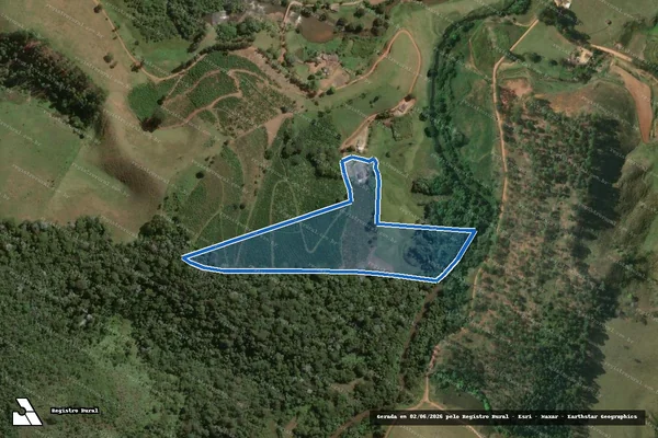Imagem de satélite de FAZENDA PARAISO  - PARCELA 03 em Fervedouro - MG