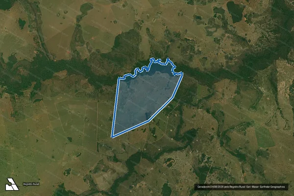 Imagem de satélite de FAZENDA SANTA AMÉLIA em Jardim - MS