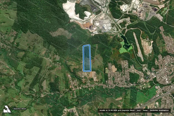 Imagem de satélite de Chácara Nossa Senhora Aparecida - 2935A em Cajati - SP