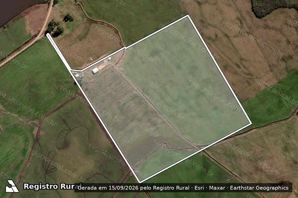 Imagem de satélite de PA APOLO ? LOTE 19 - LOTE 19 em Sant'Ana do Livramento - RS