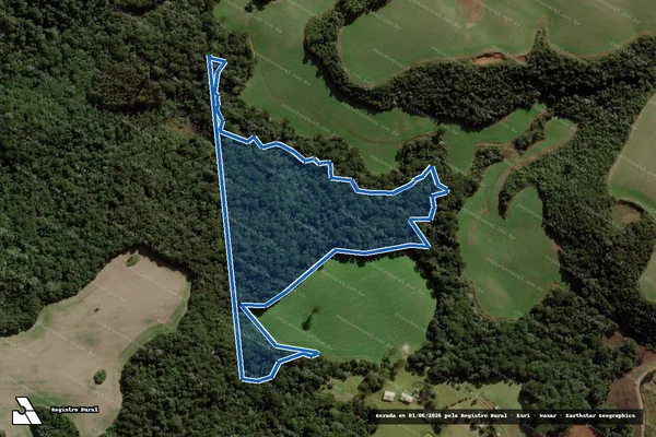 Imagem de satélite de P.A. HERBERT DE SOUZA - RESERVA LEGAL 01 - Parte 1 em Campos Novos - SC