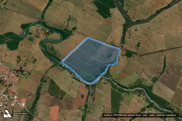 Imagem de satélite de Fazenda Rodeio - Parte 1 em Aporé - GO