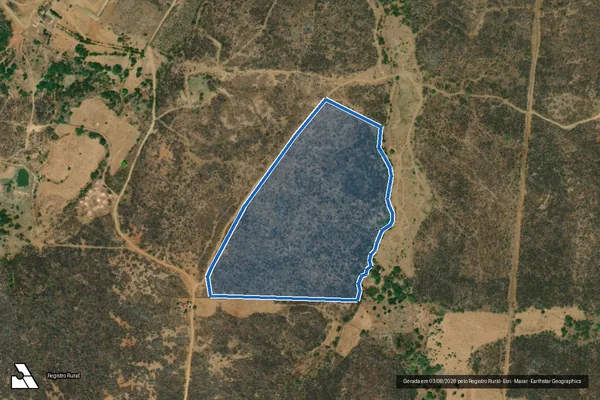 Imagem de satélite de FAZENDA JUÁ - SITIO JUAZEIRO em Canindé - CE
