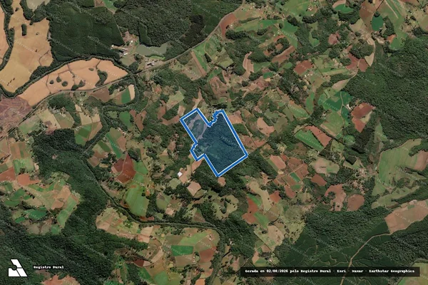 Imagem de satélite de Lote 51 ? Projeto de Assentamento Rio dos Patos - Parte 1 em Lebon Régis - SC