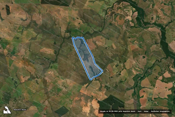 Imagem de satélite de GRANJA SANTA CLARA - PARCELA em Alegrete - RS