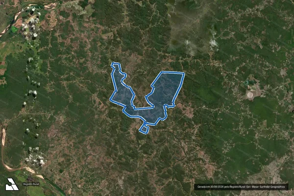 Imagem de satélite de PA Pedra de Cal / Vida Nova - Parcela 1 em Miguel Alves - PI