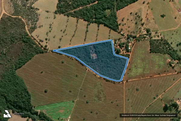 Imagem de satélite de FAZENDA CAETANO - Parte 1 em Luziânia - GO
