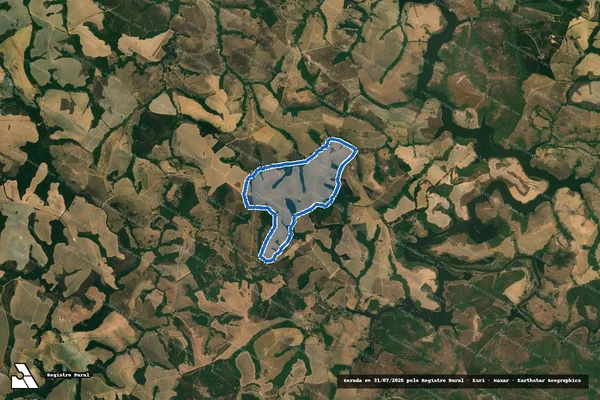 Imagem de satélite de Pasto da Jabiraca - Parte 1 em Carrancas - MG
