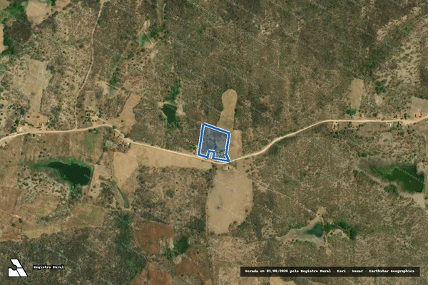 Imagem de satélite de SÍTIO MONTE LIMA ? LOTE 2445 - Parte 1 em Jaguaribe - CE
