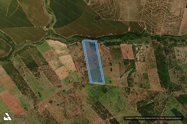 Imagem de satélite de P.A. MUTUM - Lote 249 em Ribas do Rio Pardo - MS