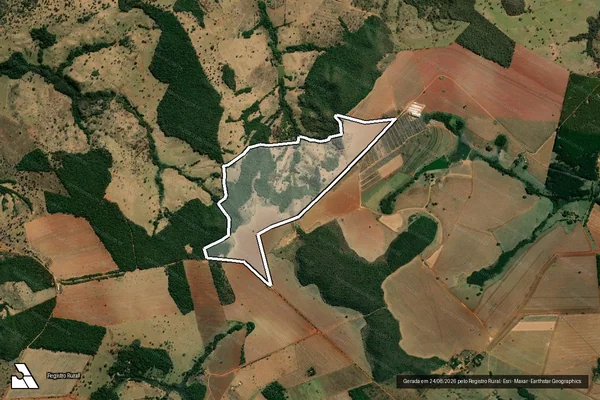 Imagem de satélite de FAZENDA GENGIBRAL em Pires do Rio - GO