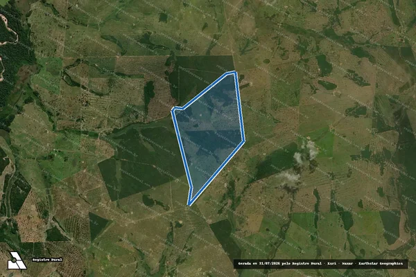 Imagem de satélite de Estância Miranda - Gleba B em Caracol - MS