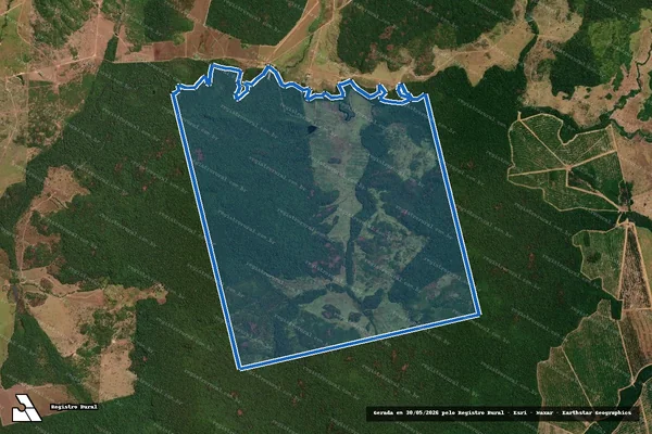 Imagem de satélite de FAZENDA CURITIBANA - FAZENDA CURITIBANA em Marcelândia - MT