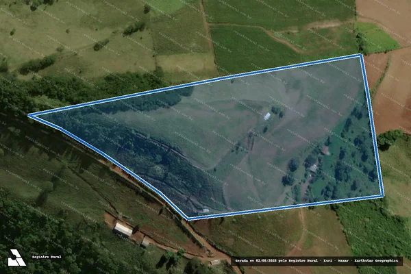Imagem de satélite de P.A. LAJEADO GRANDE Lote 69 - Parte 2 em São José do Cedro - SC